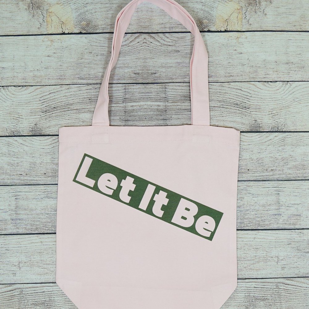 Let It Be Printed Canvas Bag